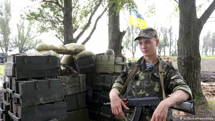 Український солдат на Донеччині