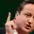 David Cameron (mit erhobenem Zeigefinger)