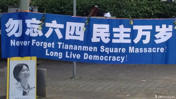 Tiananmen Gedenken in Frankfurt 04.06.2014