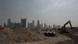 Luftaufnahme von einer Großbaustelle in Doha in Katar Luftaufnahme von einer Großbaustelle in Doha in Katar