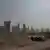 Luftaufnahme von einer Großbaustelle in Doha in Katar