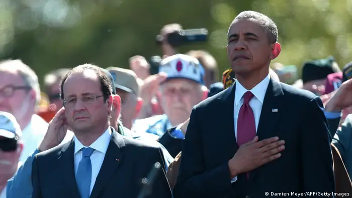 D-Day Feier 06.06.2014 Hollande und Obama