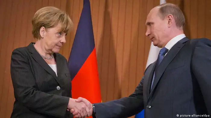 Merkel und Putin 06.06.2014 in Deauville