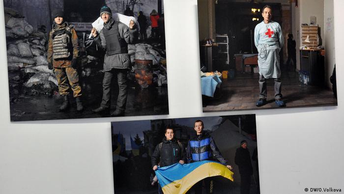 Bilder der Ausstellung Majdan. Ukraine Der Weg zur Freiheit (Foto: DW/Olena Volkova)