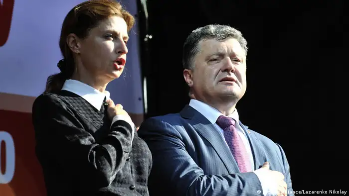 Ukraine Marina Poroshenko mit Petro Poroshenko
