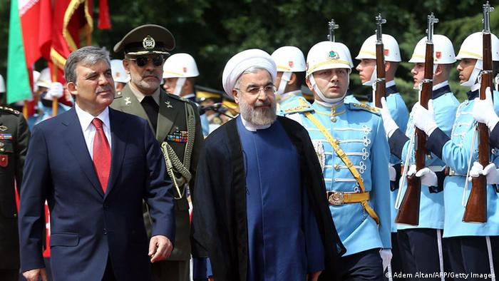 Türkei Präsident Gül mit iranischem Präsidenten Rohani