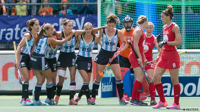 Hockey World Cup in Den Haag Frauenhockey Argentinien vs. USA (REUTERS)