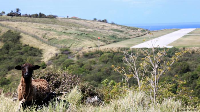 Runway on Montserrat Island