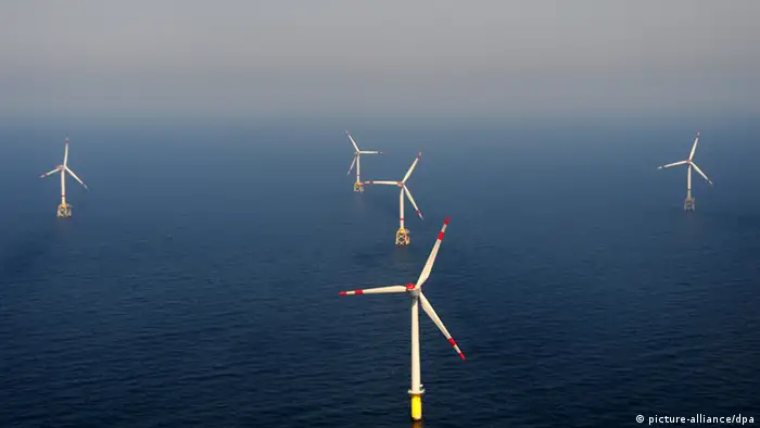 Deutschland Windenergie Offshore-Windpark Alpha Ventus