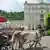 Pferdekutsche vor dem Grandhotel Pupp