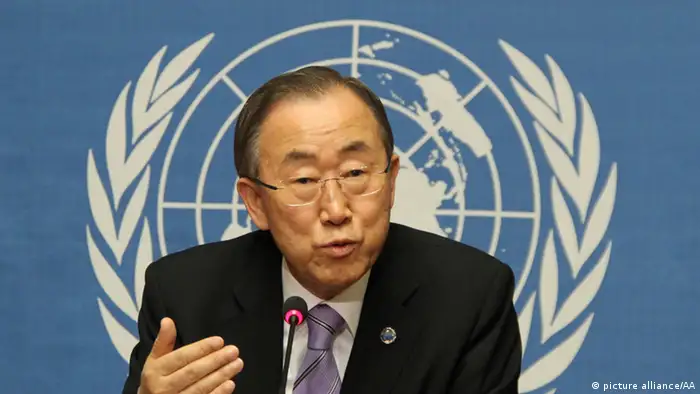 Ban Ki-Moon 17.06.2014 PK in Genf