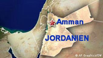 Karte Amman Jordanien