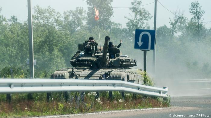 Pro-Russian tank by Donetsk 20.06.2014