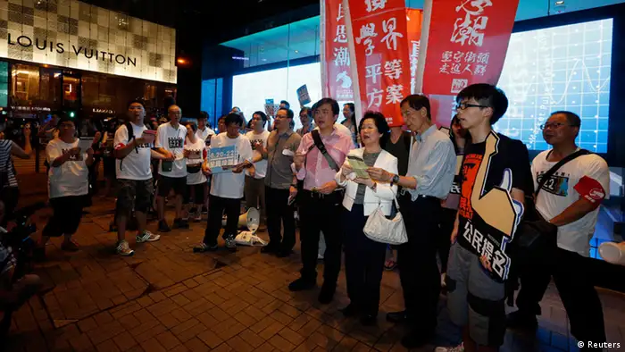 Hongkong Referendum für mehr Demokratie Demonstration 20.06.2014