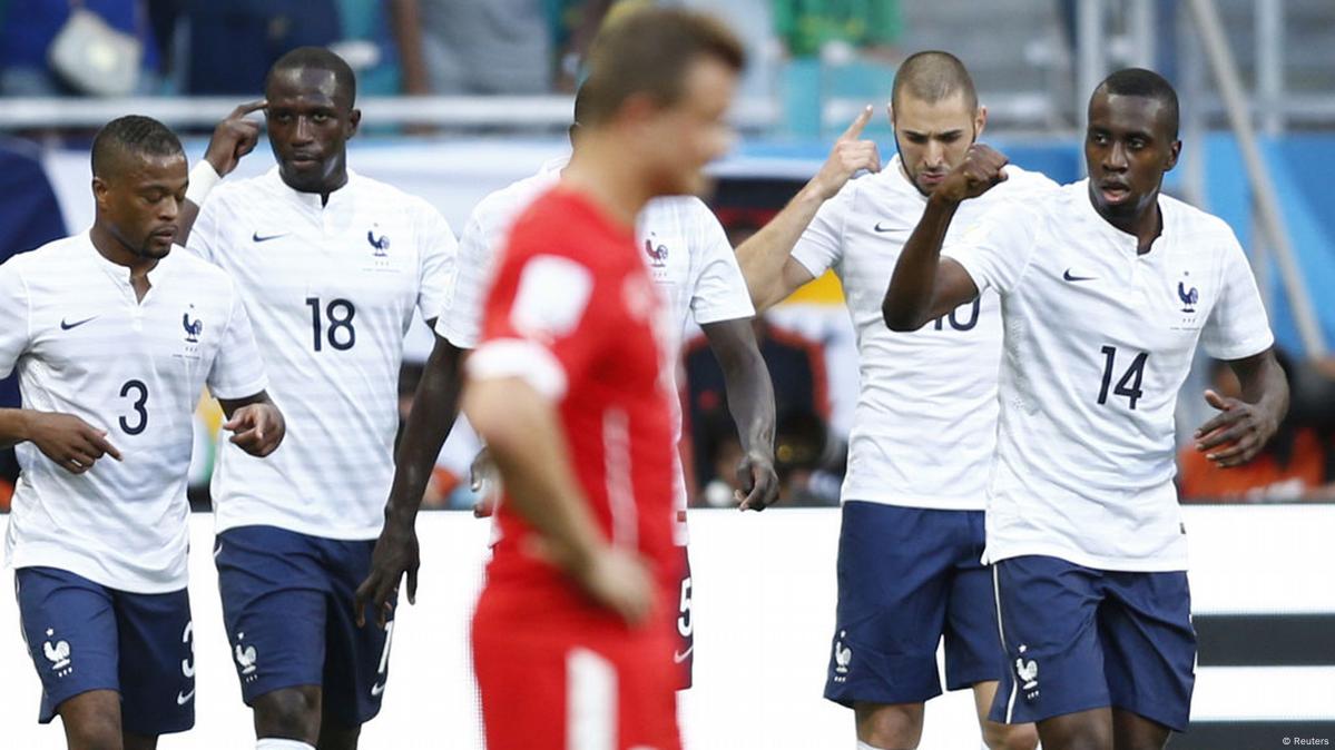 Jogo entre França x Honduras. Copa do Mundo 2014. Fonte