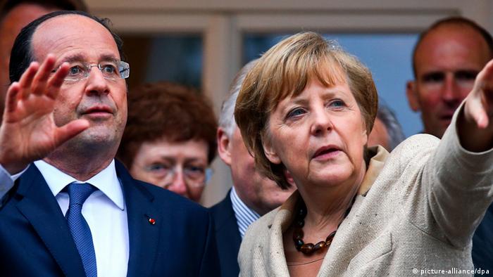 Treffen von Merkel und Hollande