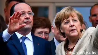 Treffen von Merkel und Hollande