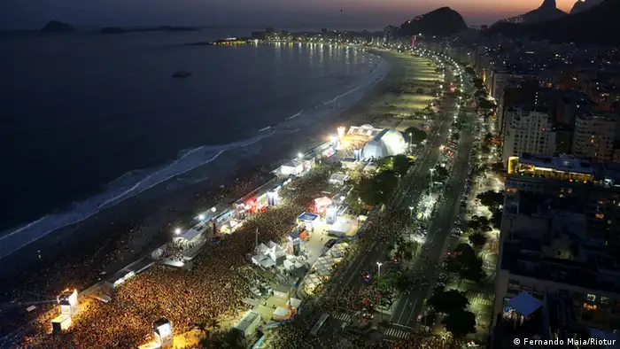 Brasilien WM 2014 FIFA Fan Fest an der Copacabana in Rio