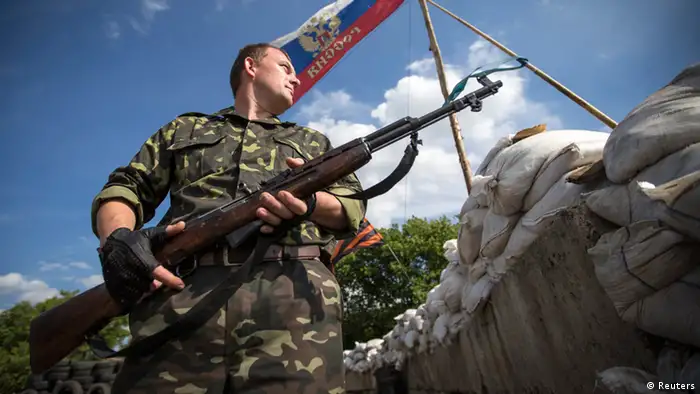 Prorussischer Separatist bei Lysychansk 24.06.2014