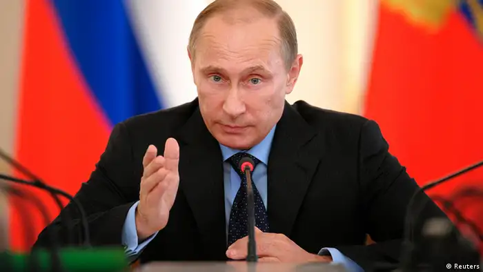 Moskau Russland Präsident Wladimir Putin