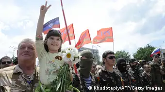 Prorussische Separatisten in Donezk 22.06.2014