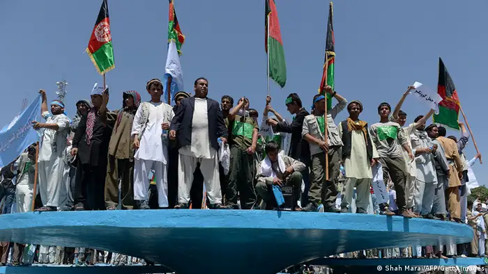 Demonstration von Anhängern des afghanischen Präsidentschaftskandidaten Abdullah Abdullah 27.06.2014