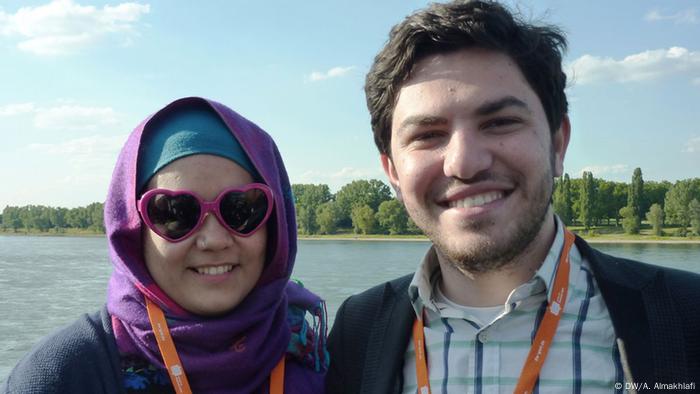 Blogger Mosa’ab Elshamy und seine Frau