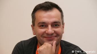 Dmytro Gnap auf dem Global Media Forum 2014