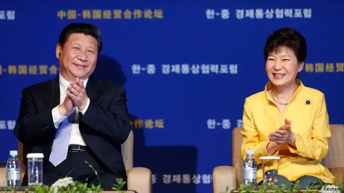 Xi Jinping mit Park 04.07.2014