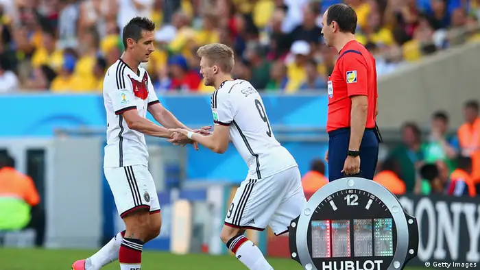 WM 2014 Deutschland vs. Frankreich Auswechslung Klose Schürrle