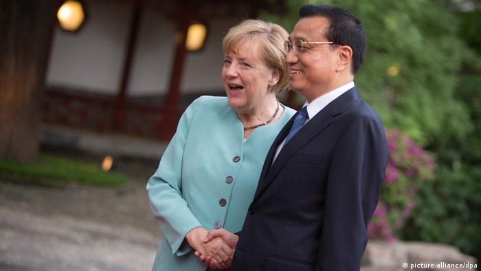 Канцлер ФРГ Ангела Меркель и премьер Государственного совета КНР Ли Кэцян