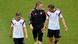 Philipp Lahm, Bastian Schweinsteiger und Lukas Podolski bei der WM in Brasilien - Foto: Andreas Gebert (dpa) Philipp Lahm, Bastian Schweinsteiger und Lukas Podolski bei der WM in Brasilien - Foto: Andreas Gebert (dpa)