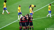 Fußball WM 2014 Halbfinale Deutschland Brasilien Jubel