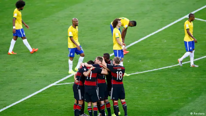 Fußball WM 2014 Halbfinale Deutschland Brasilien Jubel