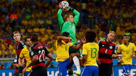 Fußball WM 2014 Halbfinale Deutschland Brasilien Neuer