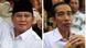 Indonesische Präsidentschaftskandidaten Widodo und Subianto Indonesische Präsidentschaftskandidaten Widodo und Subianto