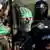 Yüzü maskeli, elleri silahlı İzzeddin el-Kassam Tugayları savaşçıları