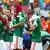 Mexican Players take a Drinks break