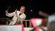 Andris Nelsons, conducting on stage Andris Nelsons, conducting on stage