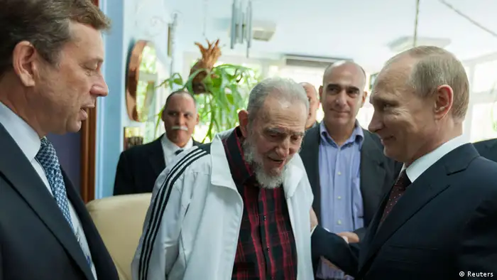 Putin in Kuba Fidel Castro