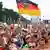 Berlin Fanmeile 2014 Fußball WM Ankunft Empfang Brandenburger Tor