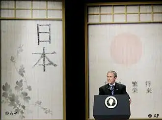 布什在日本访问时就已谈起了中国