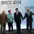 BRICS-Treffen: Russlands Staatschef Putin, Indiens Regierungschef Modi, Brasiliens Präsidentin Rousseff, Chinas Präsident Xi und Südafrikas Präsident Zuma (v. l. ); (Foto: rtr)