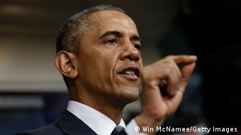 Obama answers questions after delivering a statement on the Malaysia Airlines crash over eastern Ukraine (Photo: Win McNamee/Getty Images)