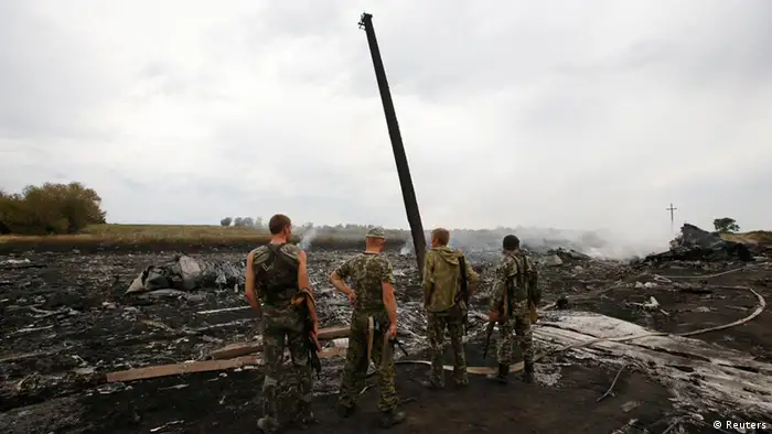 MH17 Flugzeugabsturz Absturzstelle Ukraine Separatisten 19.7.2014