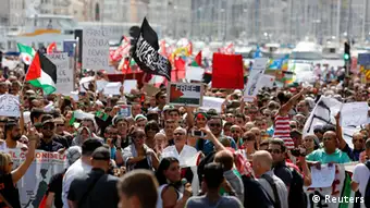 Protest in Marseille gegen Israels Kurs in Gaza 19.07.2014
