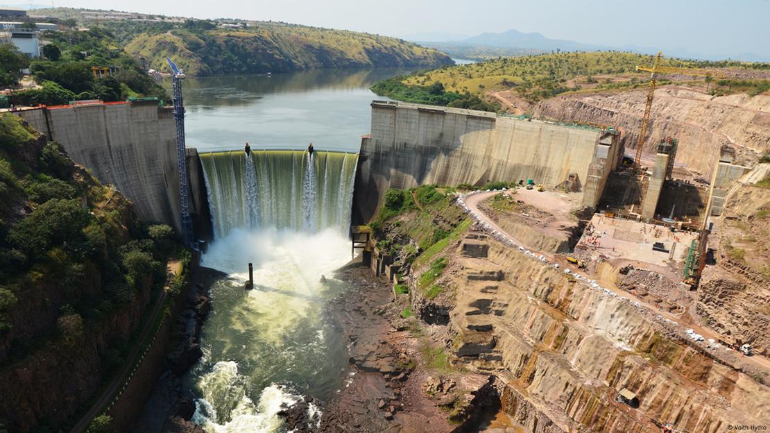 Cambambe dan on the river Kwanza, Angola