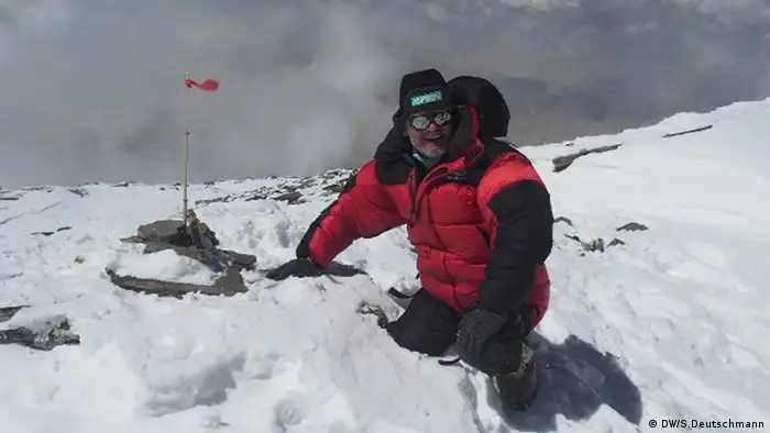Faible für hohe Gipfel: Stefan Nestler bei der Erstbesteigung des Kokodak Dome in China