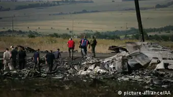 Ukraine MH17-Absturz Wrackteil vom Flugzeug