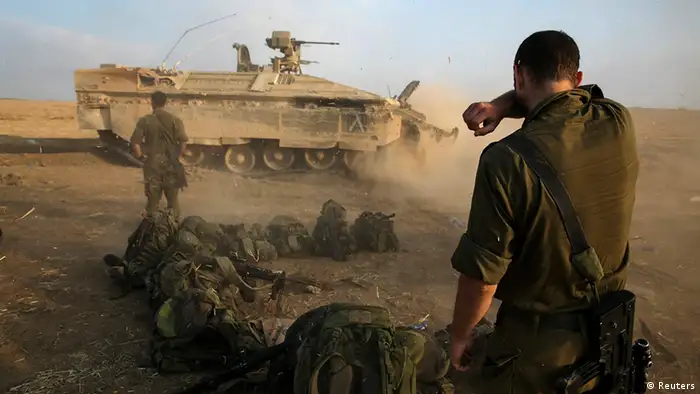 Gaza Israel Panzer israelische Soldaten